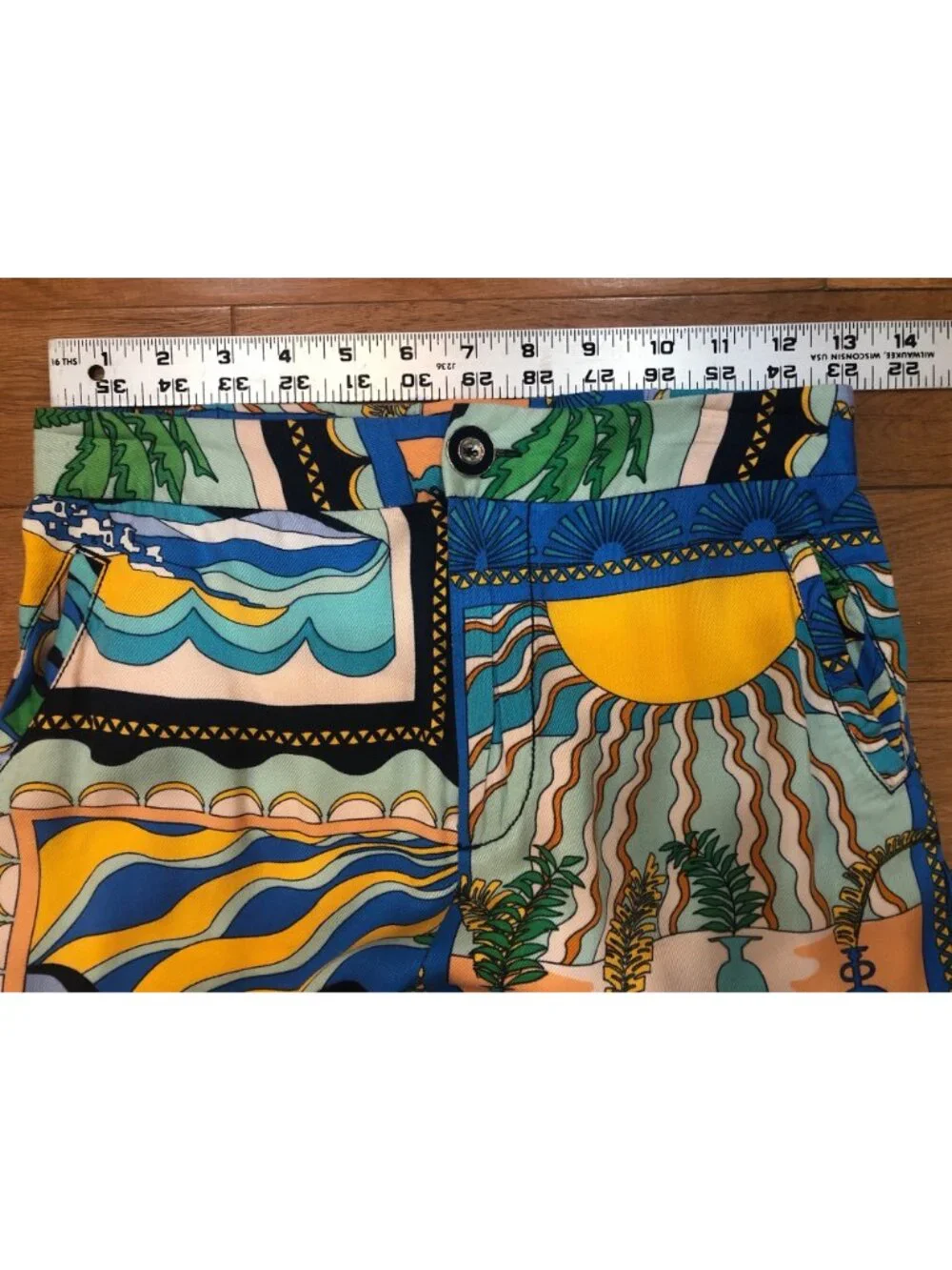 Maeve by Anthropologie Sunshine Wide Leg Colorful Pants Size 2 - Picture 7 of 12